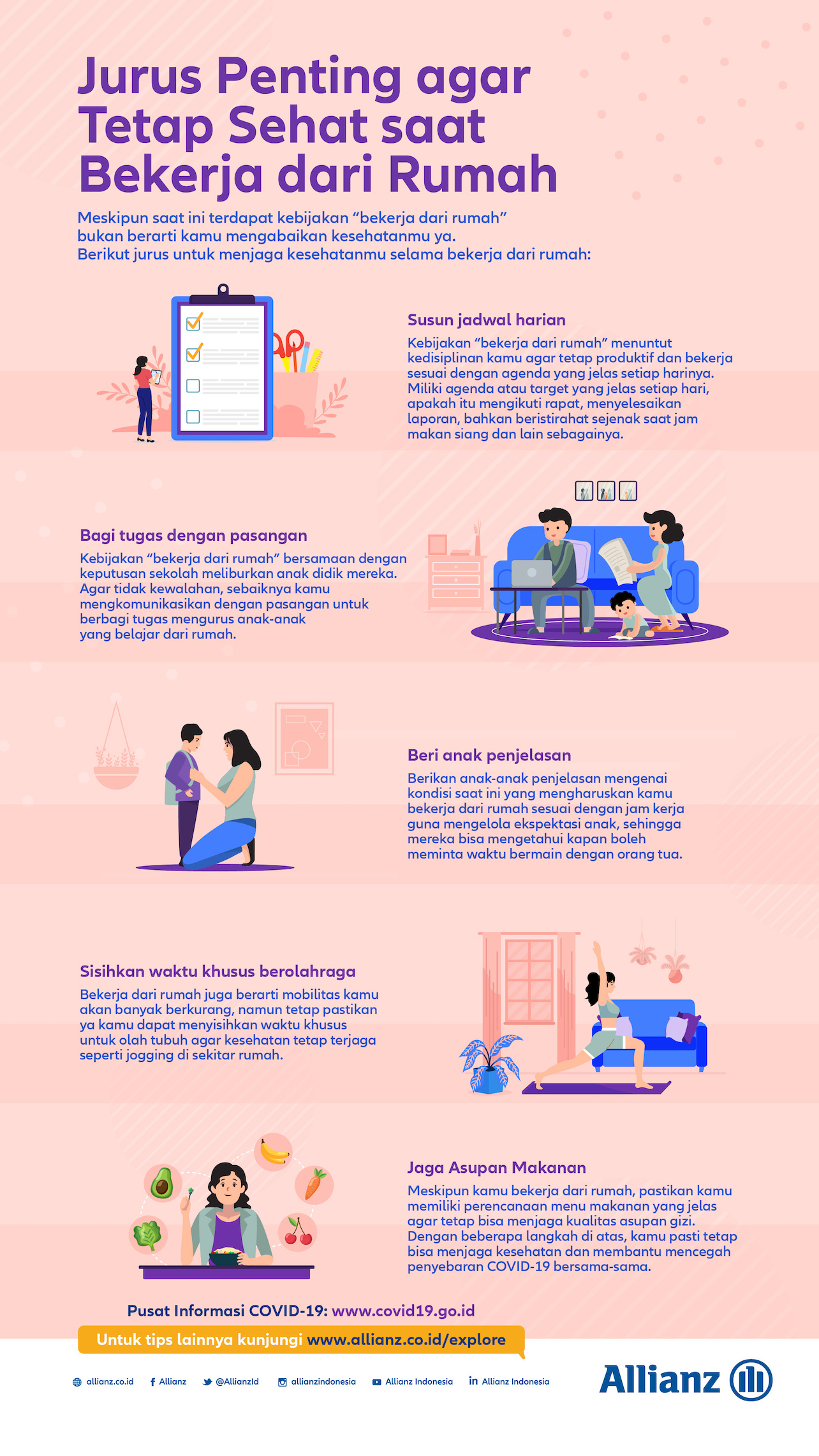5 Jurus Penting agar Tetap Sehat saat Bekerja dari Rumah