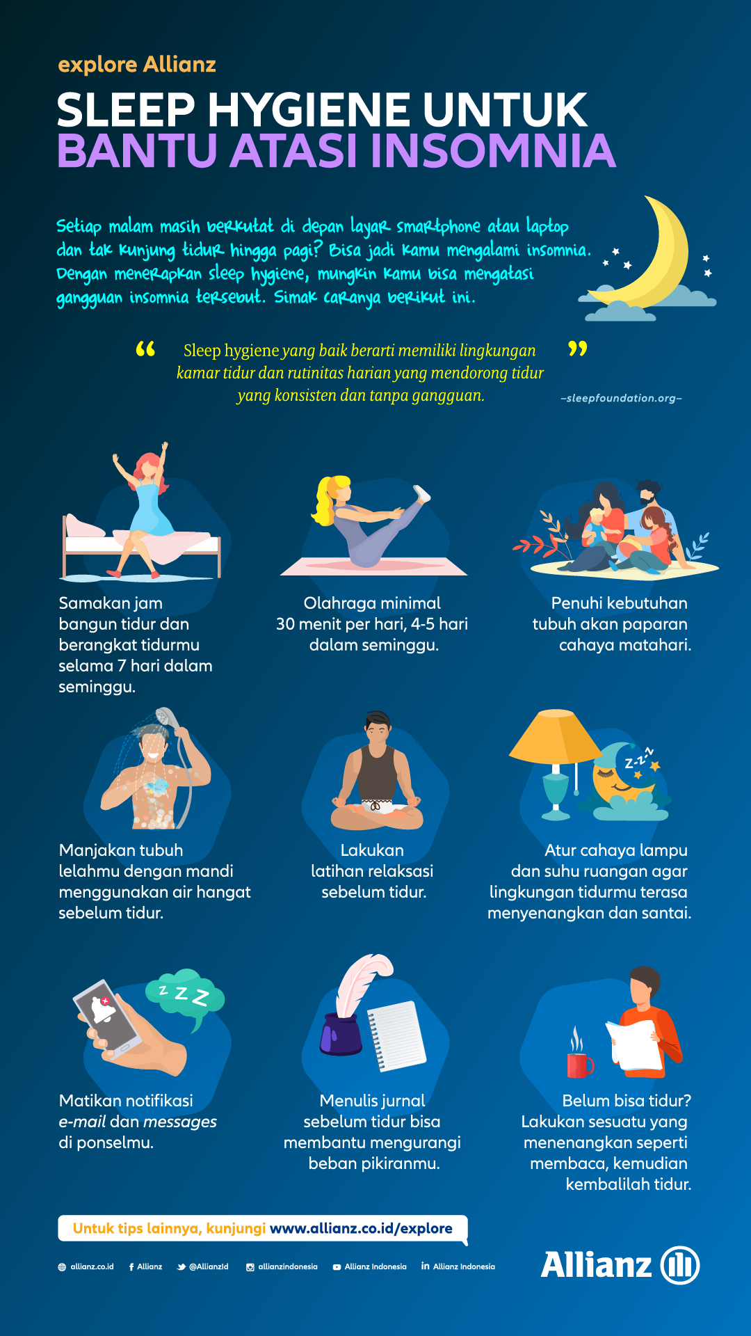 Sleep Hygiene untuk Bantu Kamu Atasi Insomnia