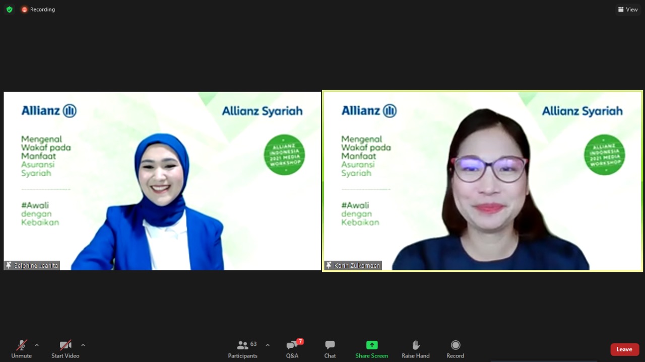 Ibu Karin Zulkarnaen selaku Chief Marketing Officer Allianz Life Indonesia