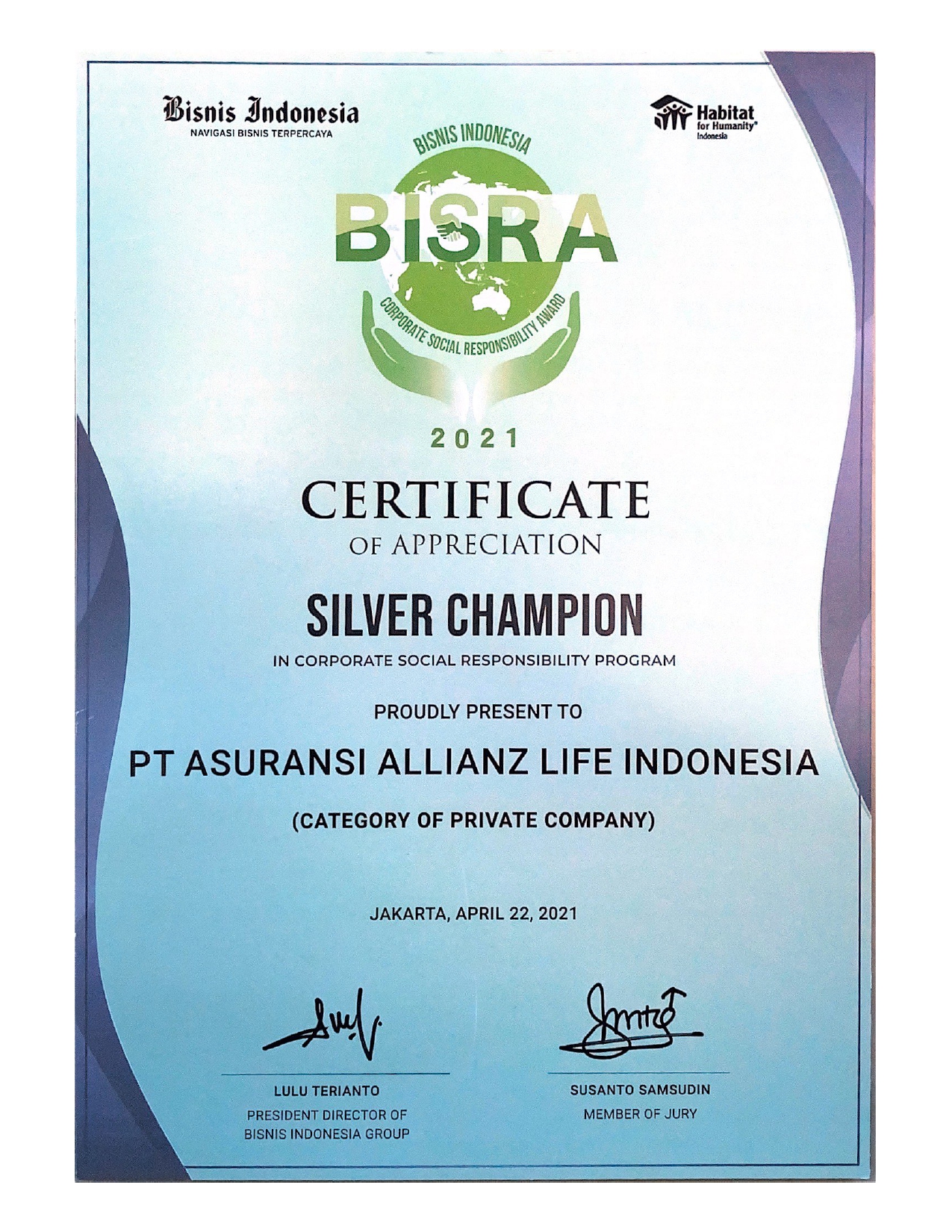 BISRA Award