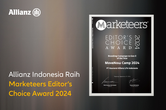 Lewat Program MoveNow, Allianz Life Indonesia Raih Marketeers Editor’s Choice Award 2024 