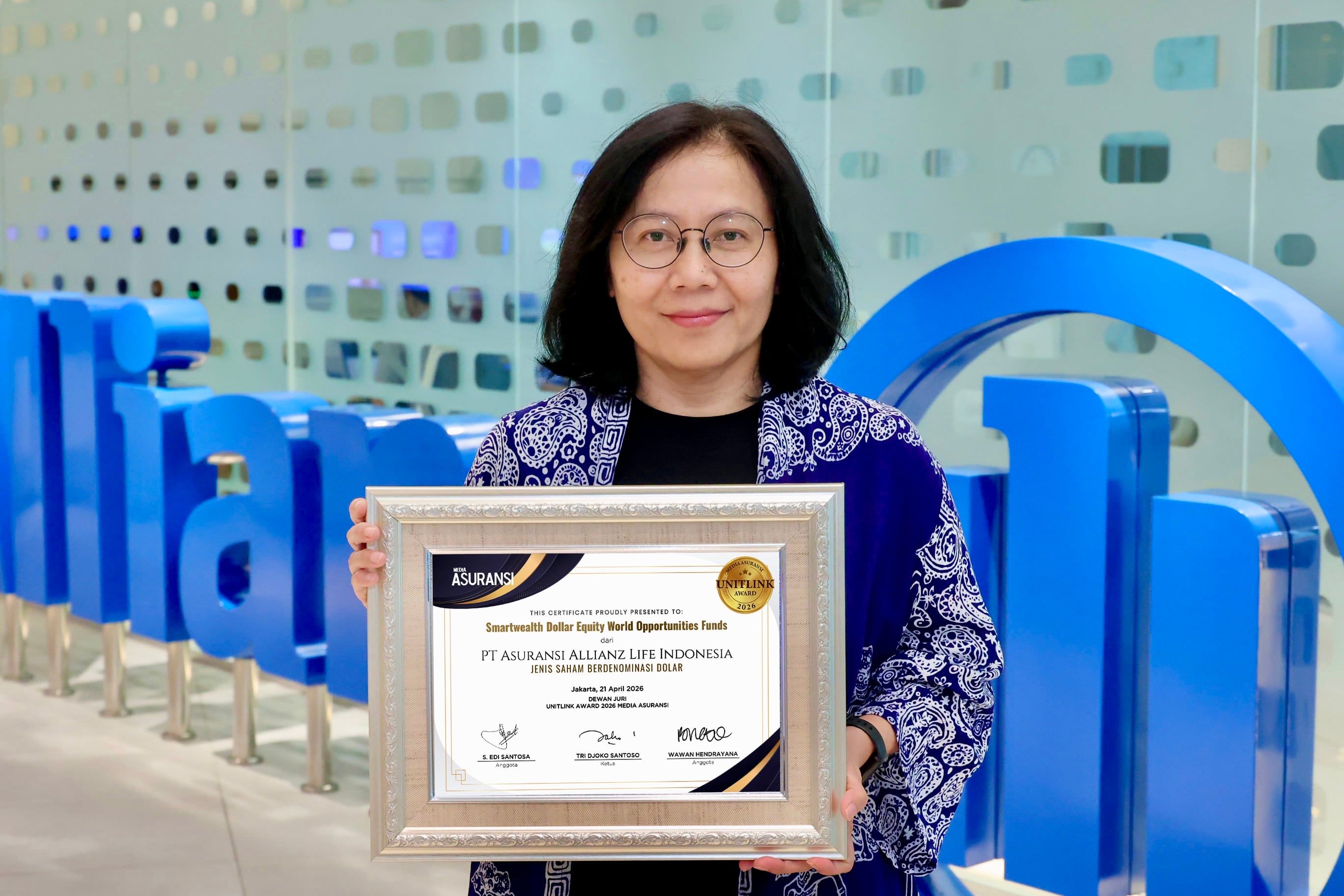 Allianz Life Indonesia Raih 3 Penghargaan Unitlink Award 2026